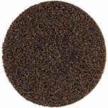 Quick-Change Disc: Roloc TR, 3" Dia, Silicon Carbide, Non-Woven - Brown, Non-Woven-Backed, 18000 RPM, Series SC-DR