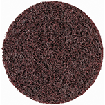 Quick-Change Disc: Roloc TR, 3" Dia, Aluminum Oxide, Non-Woven - Maroon, Non-Woven-Backed, 18000 RPM, Series SC-DR