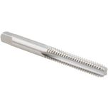 Straight Flute Tap: 1/4-20 UNC, 4 Flute, Bottoming Chamfer, 3B Class of Fit, High-Speed Steel, Bright/Uncoated Finish - 2-1/2" OAL, Right Hand, H3