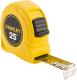 Tape Measure: 25' Long, 1" Width, Yellow Blade - 1/16" Graduation, Inch Graduation, Yellow Case