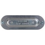 3/4" Trade, Aluminum Conduit Body Cover PlateUse with Series 5 Conduit Outlet Bodies