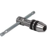 #0 to 1/4" Tap Capacity, T Handle Tap Wrench - 2-3/4" Overall Length
