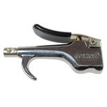 Air Blow Gun: Standard Safety, Thumb Lever - 1/4 NPT, Zinc