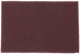 Hand Sanding Pad: Non-Woven, Aluminum Oxide, Super Fine Grade, Maroon - 6" Wide, 9" Long, Rectangle