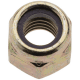 Hex Lock Nut: Insert Lock, Nylon Insert, 3/8-16, Grade 8 Steel, Yellow Zinc Dichromate Finish - 29/64" High, 9/16" Width Across Flats, Right Hand Thread