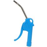 Air Blow Gun: Bent Fixed Safety Extension Tube, Pistol Grip - 1/4 NPT, 4" Tube, Plastic