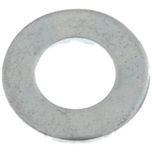 M8 Screw Standard Flat Washer: Grade 8 Steel, Zinc - 8.40 mm ID, 16.00 mm OD, 1.60 mm Thick, 140 HV