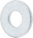 #10 Screw SAE Flat Washer: Grade 9 Steel, Zinc - 7/32" ID, 1/2" OD, 3/64" Thick
