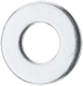 1/4" Screw SAE Flat Washer: Grade 9 Steel, Zinc - 9/32" ID, 5/8" OD, 1/16" Thick