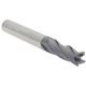 Square End Mill: 3/8" Dia, 1" LOC, 4 Flute, Solid Carbide - 2-1/2" OAL, 3/8" Shank Dia, 30 deg