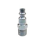 Pneumatic Hose Coupling: 1/4" Thread, 1/4" Body Dia, Industrial Interchange - Steel