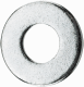 1/4" Screw USS Flat Washer: Grade 1010 Steel, Zinc - 5/16" ID, 3/4" OD, 1/16" Thick