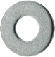 5/16" Screw USS Flat Washer: Grade 1010 Steel, Zinc - 3/8" ID, 7/8" OD, 3/32" Thick