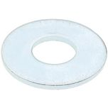 1/2" Screw USS Flat Washer: Grade 1010 Steel, Zinc - 9/16" ID, 1-3/8" OD, 7/64" Thick