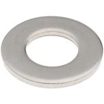 5/16" Screw Standard Flat Washer: Grade 18-8 Stainless Steel, Stainless Steel - 11/32" ID, 11/16" OD