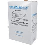 Silicone Free Lens Cleaning Towelettes: Anti-Fog, Anti-Static, Individually Wrapped, 5" Wide, 8" Long